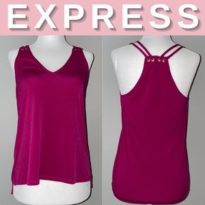 NEW Express V-neck Strappy Racerback Tank; XS